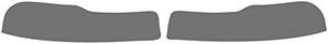 The Tint Effect Precut Window Tint Kit Compatible with Ford F-250 F-350 Super Duty Crew Cab (2017-2026)(Includes: Front Windshield Visor precut in 45%) Automotive Film