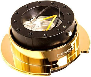 NRG Innovations SRK-250BK/CG Quick Release Kit (Black body/Chrome Gold Ring)