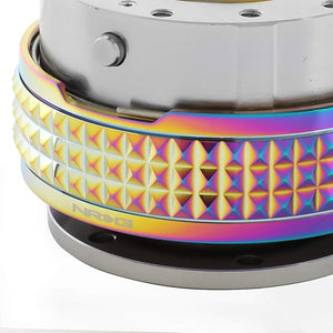 NRG Innovations SRK-210GM/MC Quick Release Kit (Gunmetal Body / Neochrome Pyramid Ring)