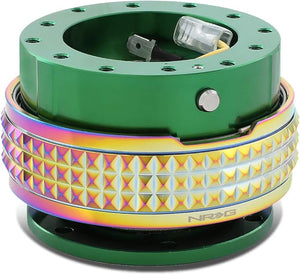 NRG Innovations SRK-210GN/MC Quick Release Kit (Green Body / Neochrome Pyramid Ring)