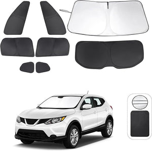 TINGLU Window Shades for Nissan Rogue Sport(Not for Rogue) 2017-2024 Accessories Car Side Full Windows Rear Triangular Windshield Sun Shade Sun UV Rays &amp; Privacy Protection for Camping,Napping 8PC