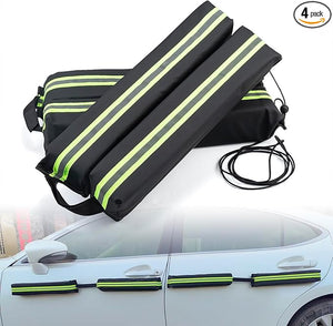 (2025 ???????????????? Version) Dent Prevent Car Door Dent Protector | Removable Soft Cushion Magnetic Door Guards for Cars | Prevents Dents, Scratches &amp; Dings, Pack of 4