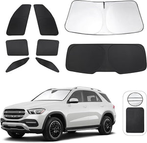TINGLU Window Shades for Mercedes Benz GLE 350 450 2020-2024 Accessories Car Side Full Windows Rear Triangular Windshield Sun Shade Sun UV Rays &amp; Privacy Protection for Camping Napping Relaxing 10