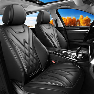 Fit Maverick Car Seat Covers Compatible with Ford Maverick 2022-2025 2026 XL, XLT, Lobo, Lariat, Tremor, Waterproof &amp;Breathable Leather Automotive Seat Cushions, Full Set 5 Seats,Black